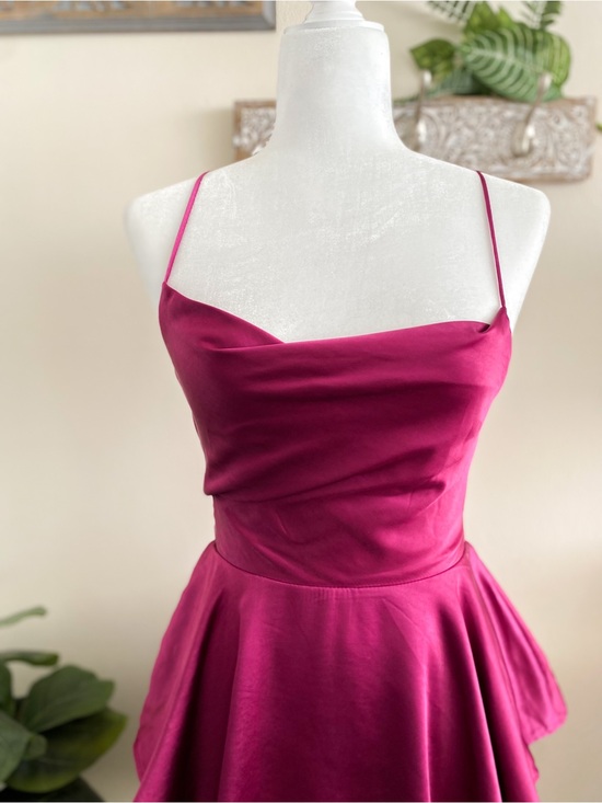 One And Only Collective Pants - Fuchsia Satin Spaghetti Strap Romper